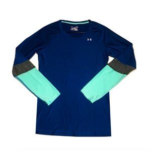 Under Armour ColdGear Long Sleeve - Blue/Gray